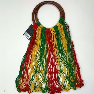 NEW Forever 21 | Red, Green and Yellow Knit Purse